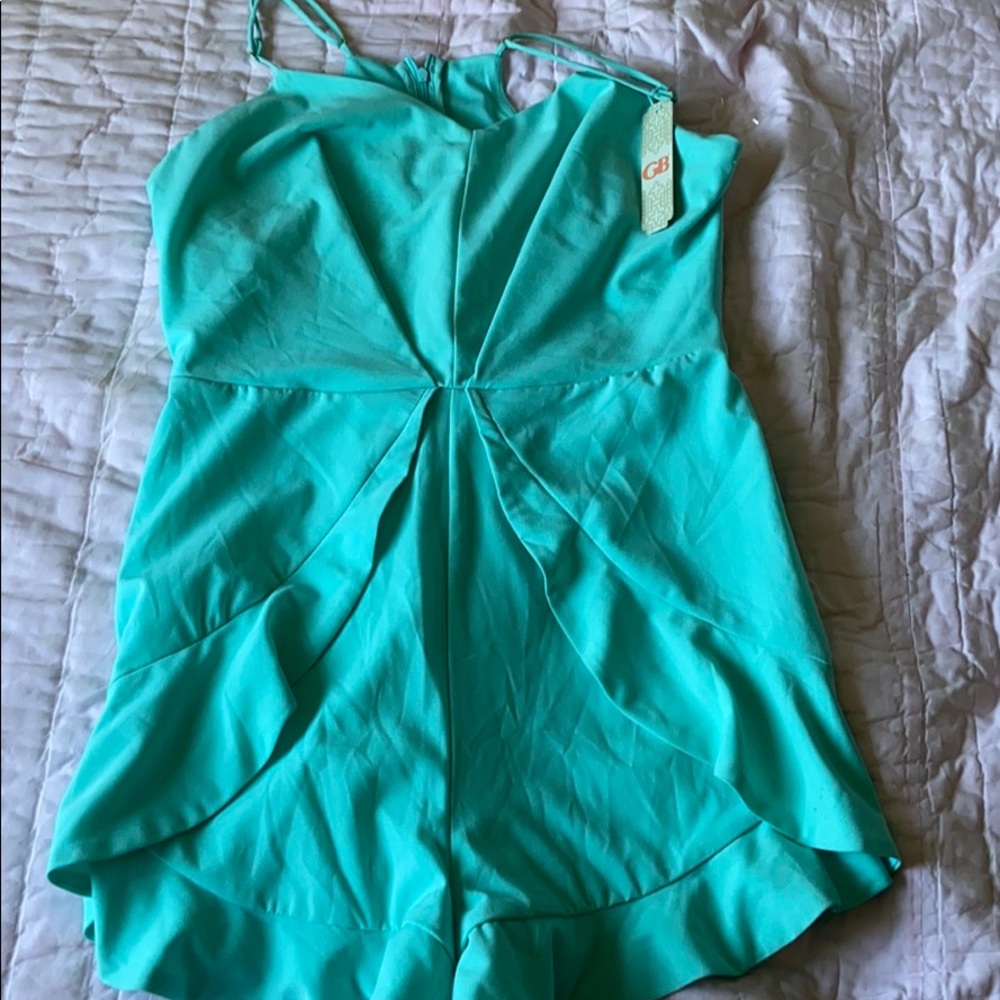 Teal Romper
